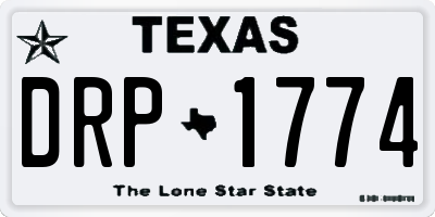 TX license plate DRP1774