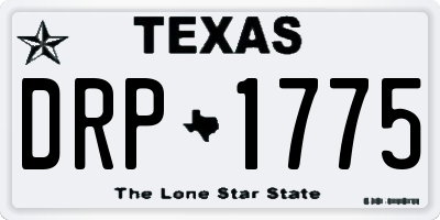 TX license plate DRP1775
