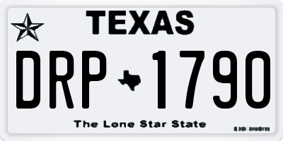 TX license plate DRP1790