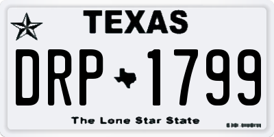 TX license plate DRP1799