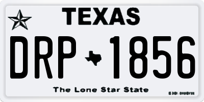 TX license plate DRP1856