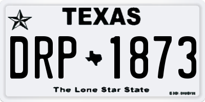 TX license plate DRP1873