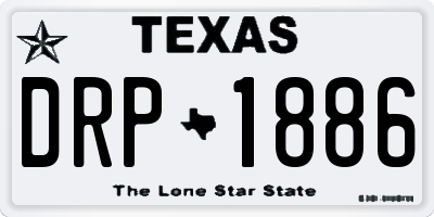 TX license plate DRP1886