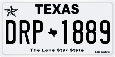 TX license plate DRP1889