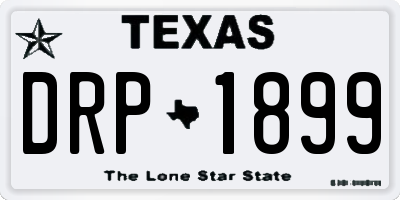 TX license plate DRP1899