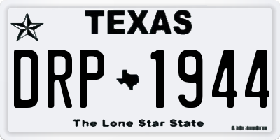 TX license plate DRP1944