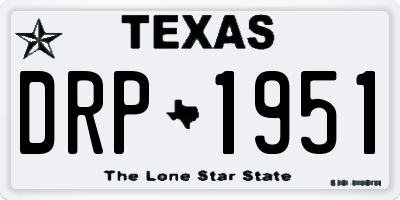 TX license plate DRP1951