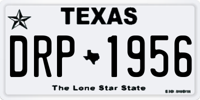 TX license plate DRP1956