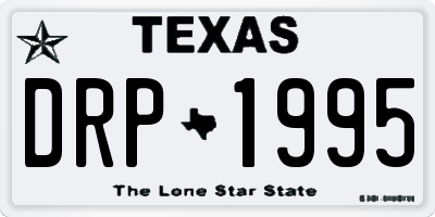 TX license plate DRP1995