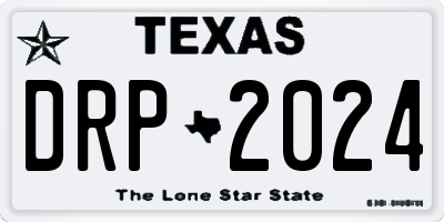 TX license plate DRP2024