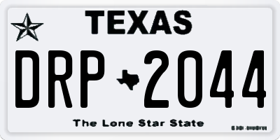 TX license plate DRP2044