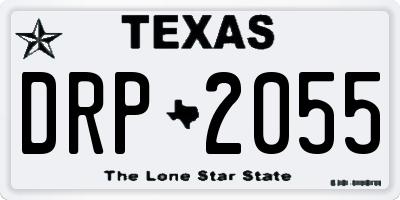 TX license plate DRP2055