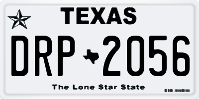 TX license plate DRP2056