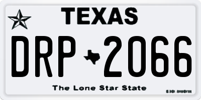 TX license plate DRP2066