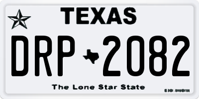 TX license plate DRP2082