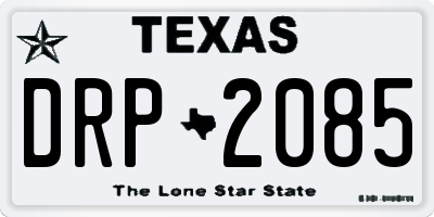TX license plate DRP2085