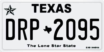 TX license plate DRP2095
