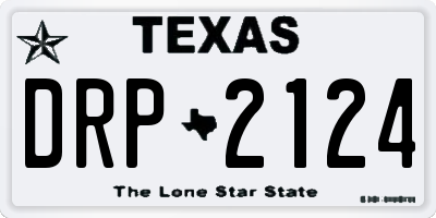 TX license plate DRP2124