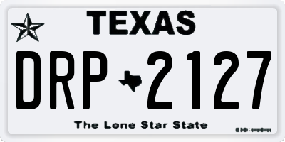 TX license plate DRP2127