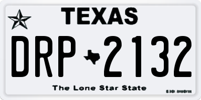 TX license plate DRP2132