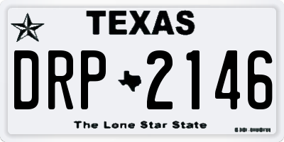 TX license plate DRP2146