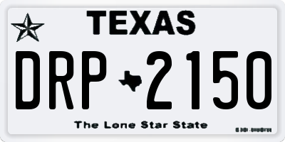 TX license plate DRP2150