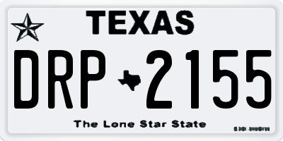 TX license plate DRP2155