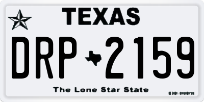 TX license plate DRP2159