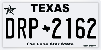 TX license plate DRP2162
