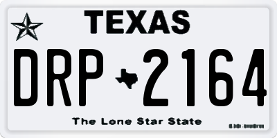 TX license plate DRP2164
