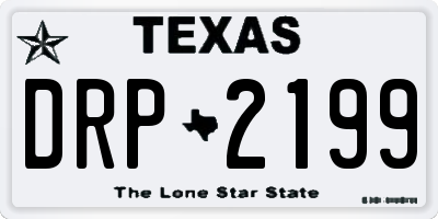 TX license plate DRP2199