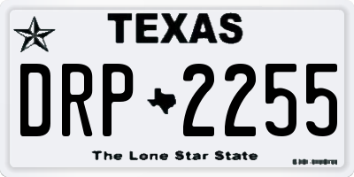 TX license plate DRP2255