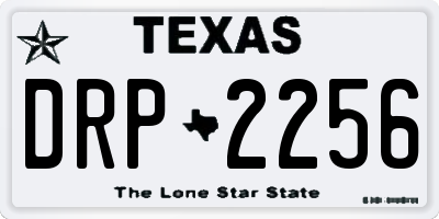 TX license plate DRP2256