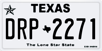 TX license plate DRP2271