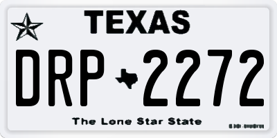 TX license plate DRP2272