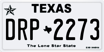 TX license plate DRP2273