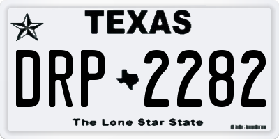 TX license plate DRP2282