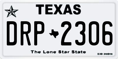 TX license plate DRP2306