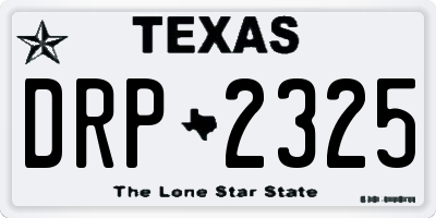 TX license plate DRP2325