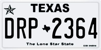 TX license plate DRP2364
