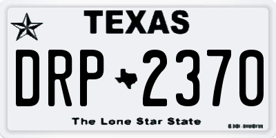 TX license plate DRP2370