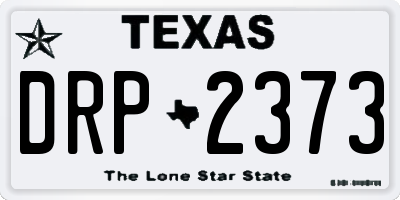 TX license plate DRP2373