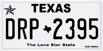 TX license plate DRP2395