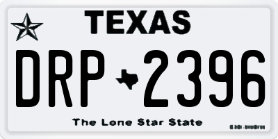 TX license plate DRP2396