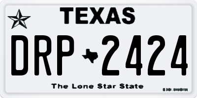 TX license plate DRP2424