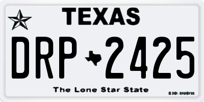 TX license plate DRP2425