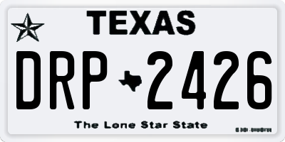 TX license plate DRP2426