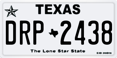 TX license plate DRP2438