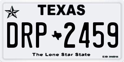 TX license plate DRP2459