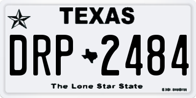 TX license plate DRP2484